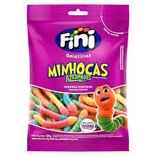 Bala De Gelatina 100g Minhocas Citrica