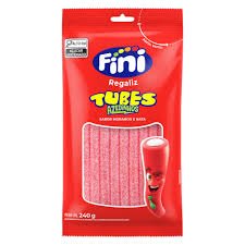 Bala De Gelatina 80g Tubes Morango Acido