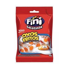 Bala De Gelatina 90g Ovos Fritos